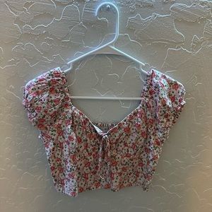 hollister floral top